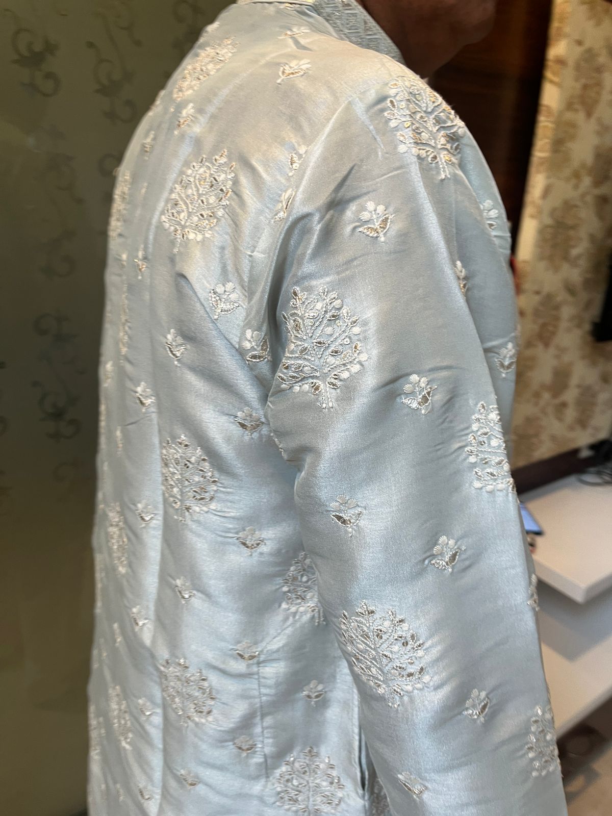 Handwork Mens Kurta & Pants Set | Festive Outfit for men | Groom or Groomsmen outfit