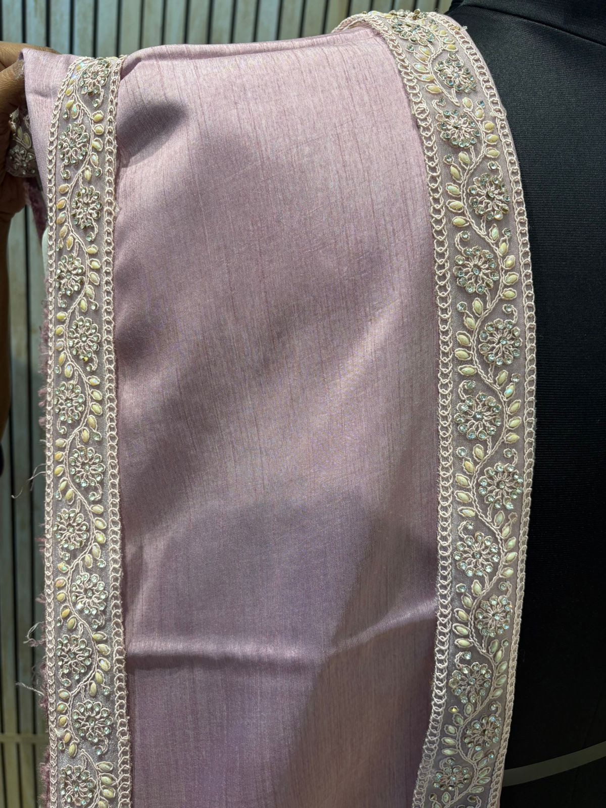 stole and belt set for men | bordered shawl with belt set for men