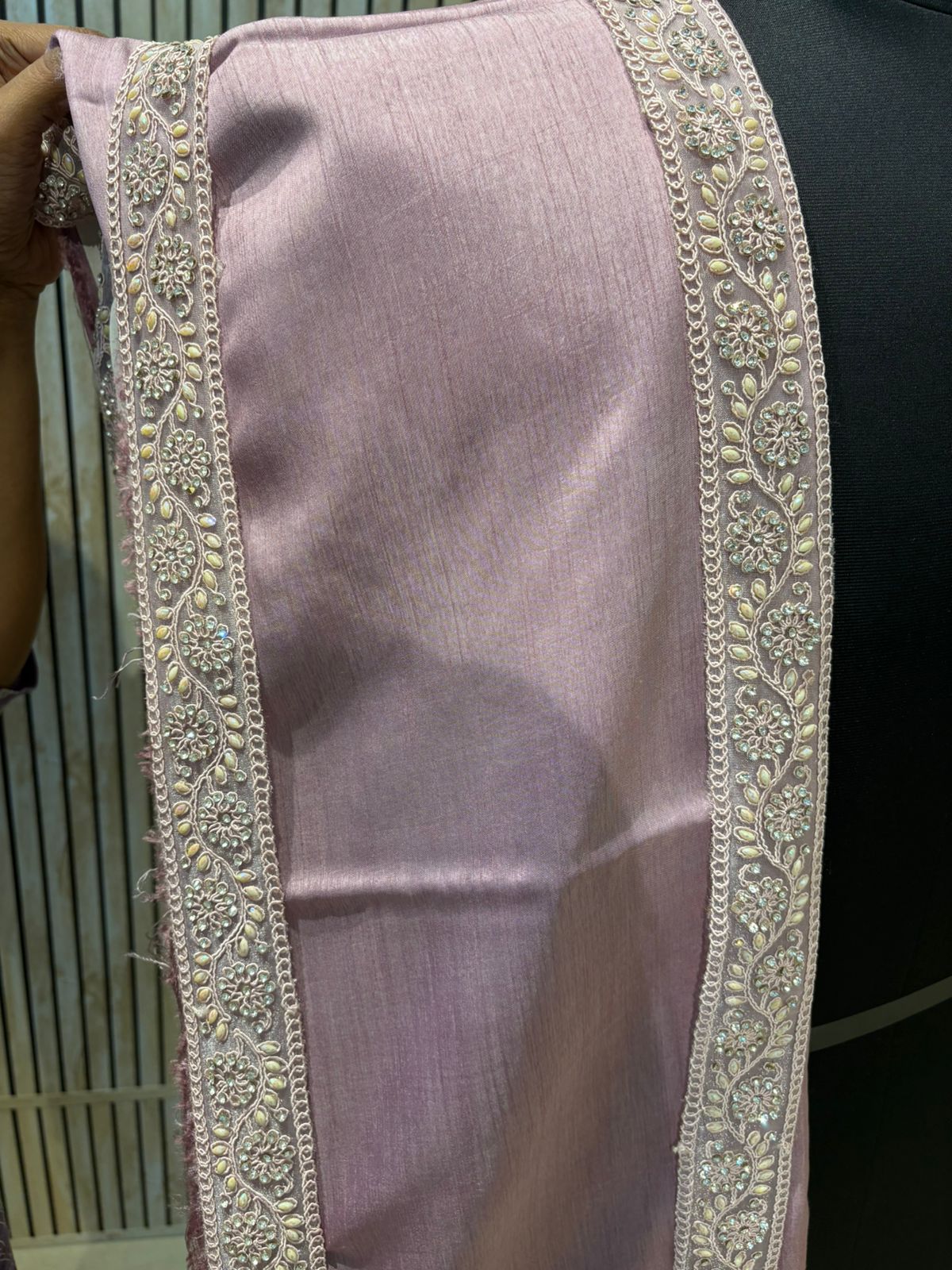 stole and belt set for men | bordered shawl with belt set for men