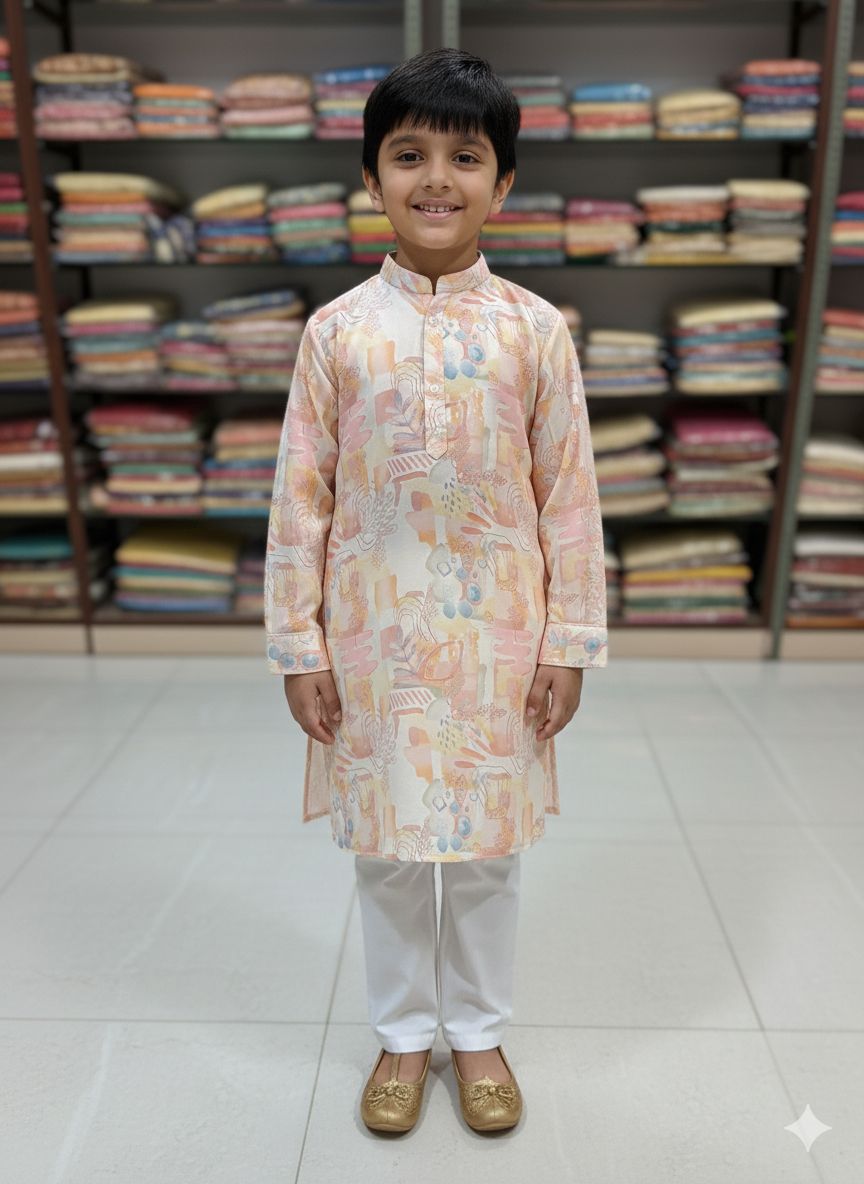 Kids kurta pyjama| Kids Fashion For Wedding | Boy's Printed kurta