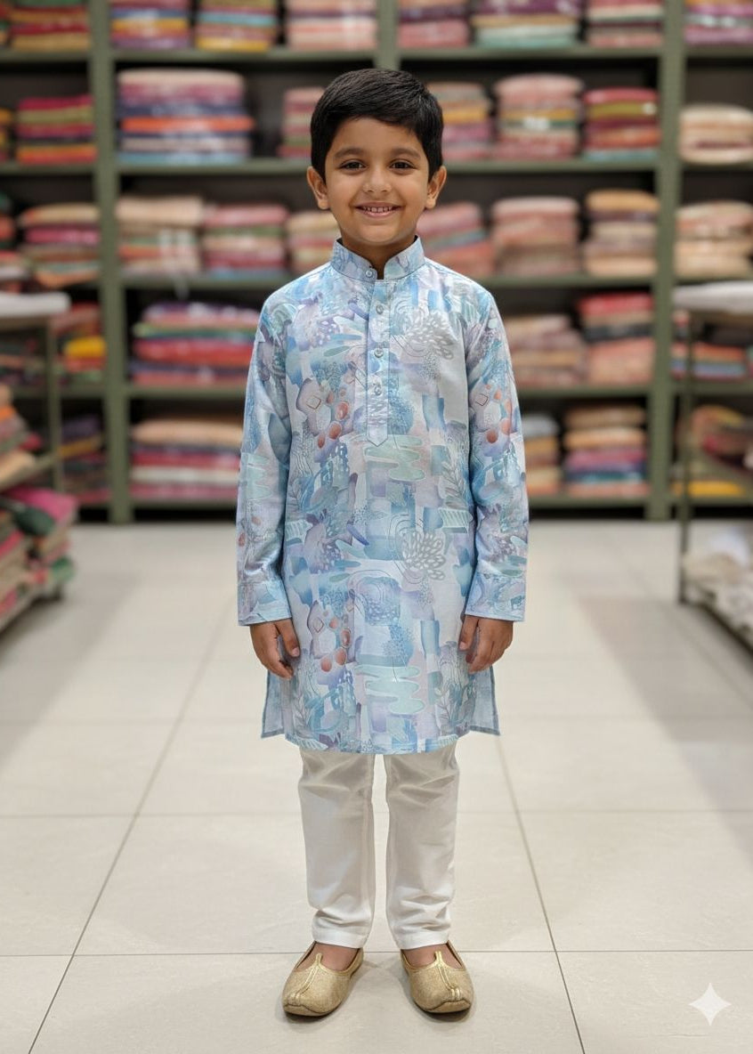 Kids kurta pyjama| Kids Fashion For Wedding | Boy's Printed kurta