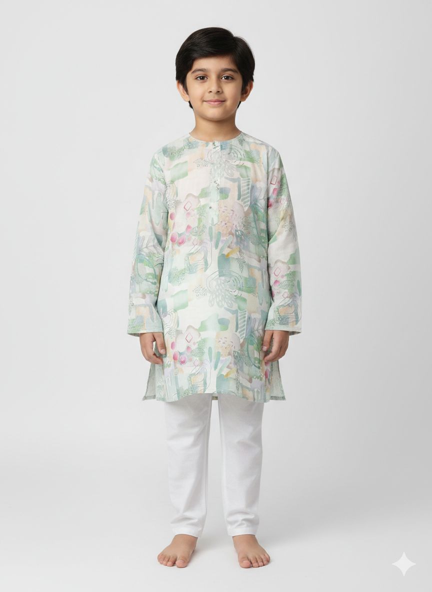 Kids kurta pyjama| Kids Fashion For Wedding | Boy's Printed kurta