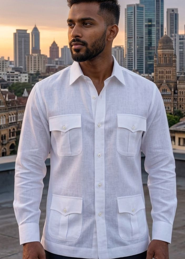 Linen Safari shirts for men |  summer wedding outfit for men | resort wear | beach wear | beach wedding outfit