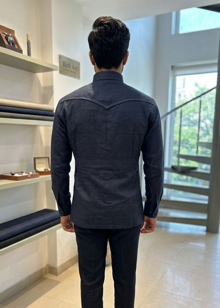 Linen Safari shirts for men |  summer wedding outfit for men | resort wear | beach wear | beach wedding outfit
