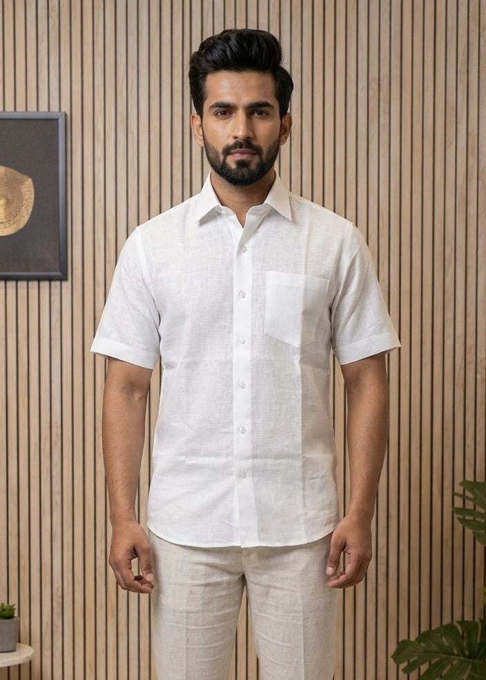Linen shirts for men |  summer wedding dailywear shirts for men | office wear shirts | Half-Sleeve shirt for men