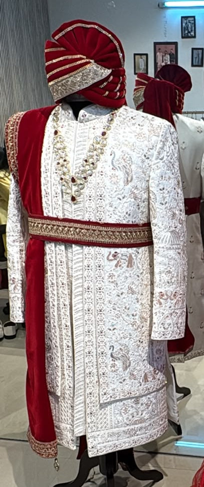 Men's wedding Sherwani full Set | groom outfit | indian pakistani wedding outfit for men