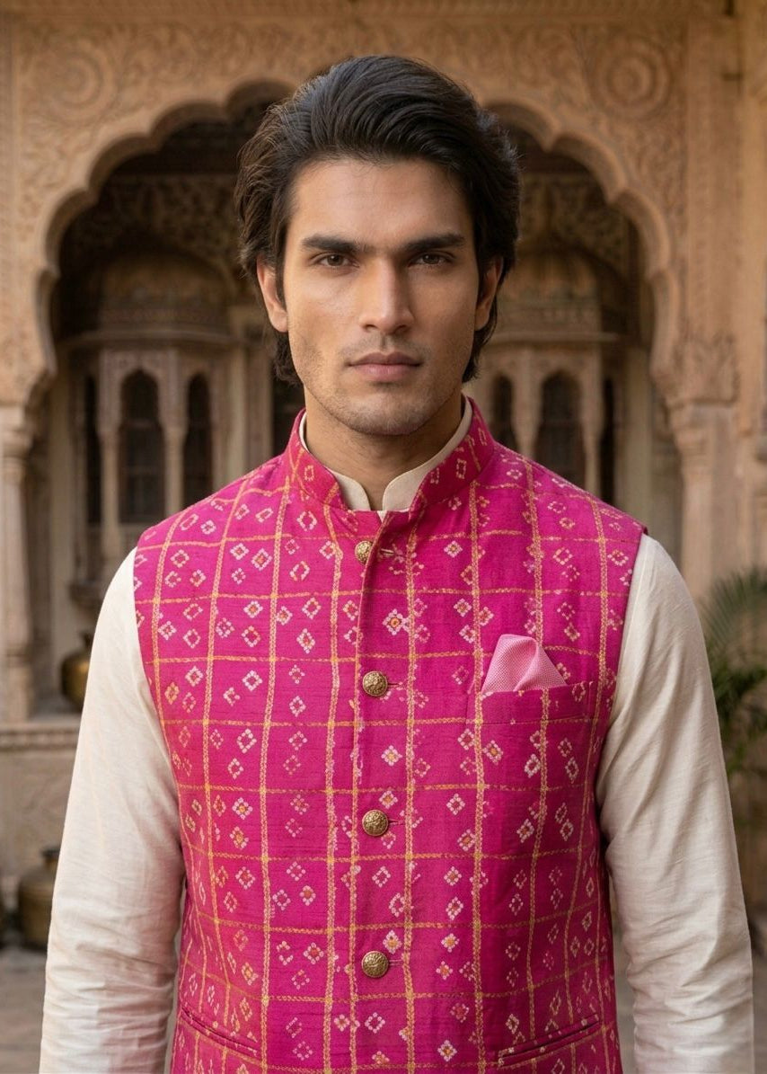Silk Fabric Nehru Jacket For Men | Modi Jacket | Indian wedding wear outfits | waistcoat | kurta jacket