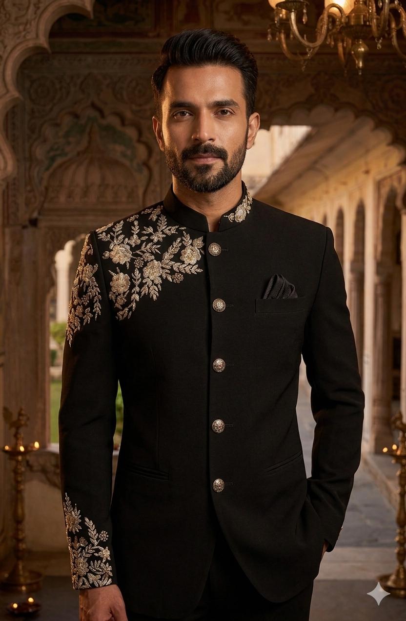 Men's Handwork Indo Western | Achkan | Bandgala | Groom and Groomsmen Outfit