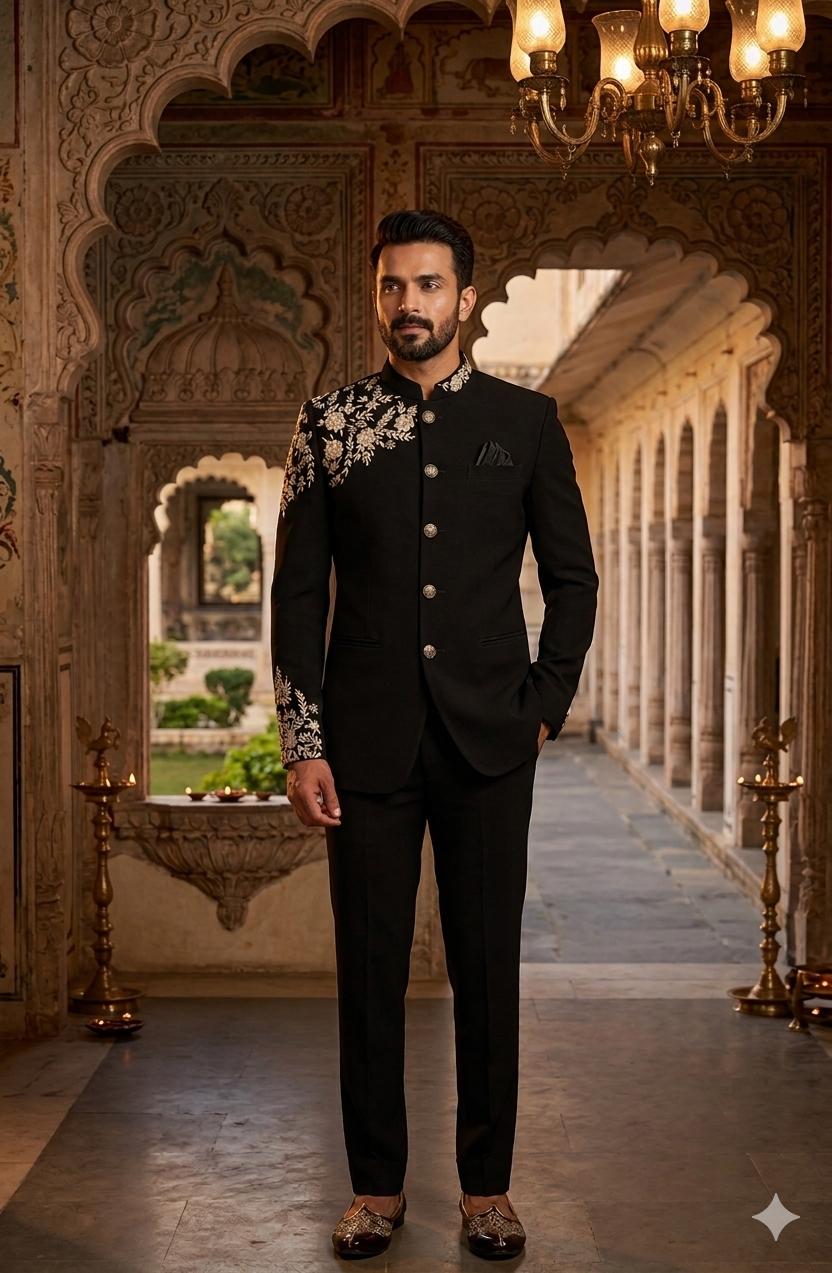 Men's Handwork Indo Western | Achkan | Bandgala | Groom and Groomsmen Outfit
