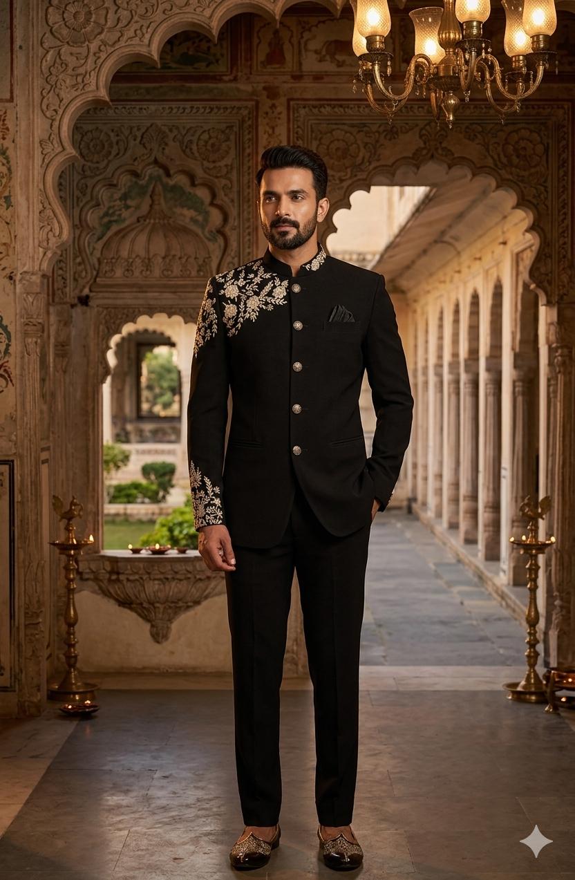 Men's Handwork Indo Western | Achkan | Bandgala | Groom and Groomsmen Outfit