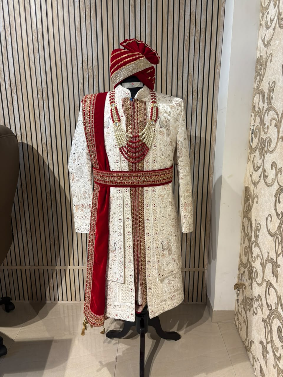 Men's wedding Sherwani full Set | groom outfit | indian pakistani wedding outfit for men