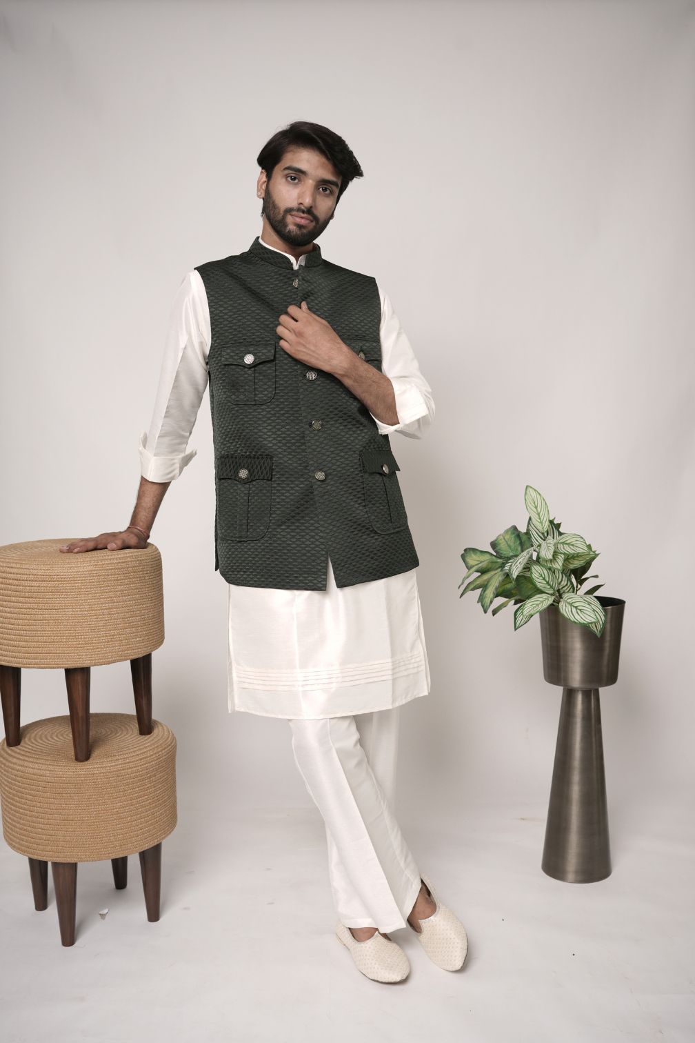 Hunter jacket for men | Nehru Jacket For Men's wedding or festive wear