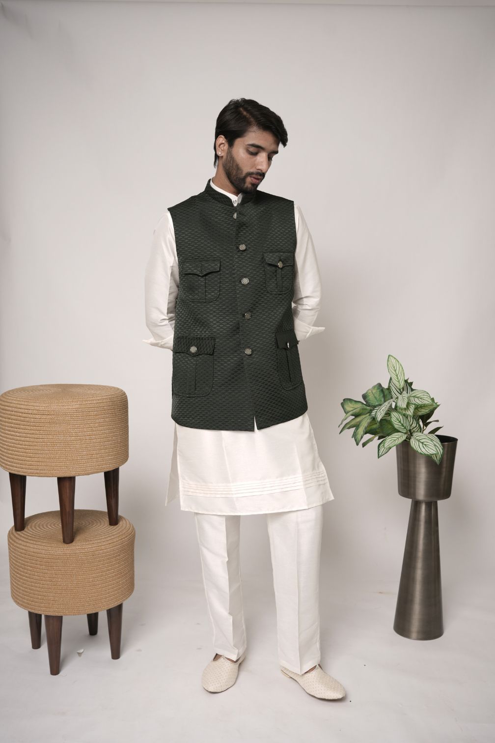 Hunter jacket for men | Nehru Jacket For Men's wedding or festive wear
