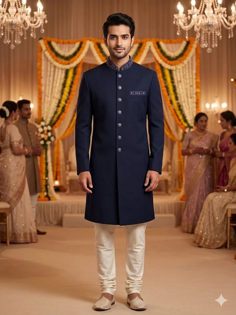 Jodhpuri Suit | Indowestern Coat With Handwork for men | Cocktail party outfit for groom and groomsmen