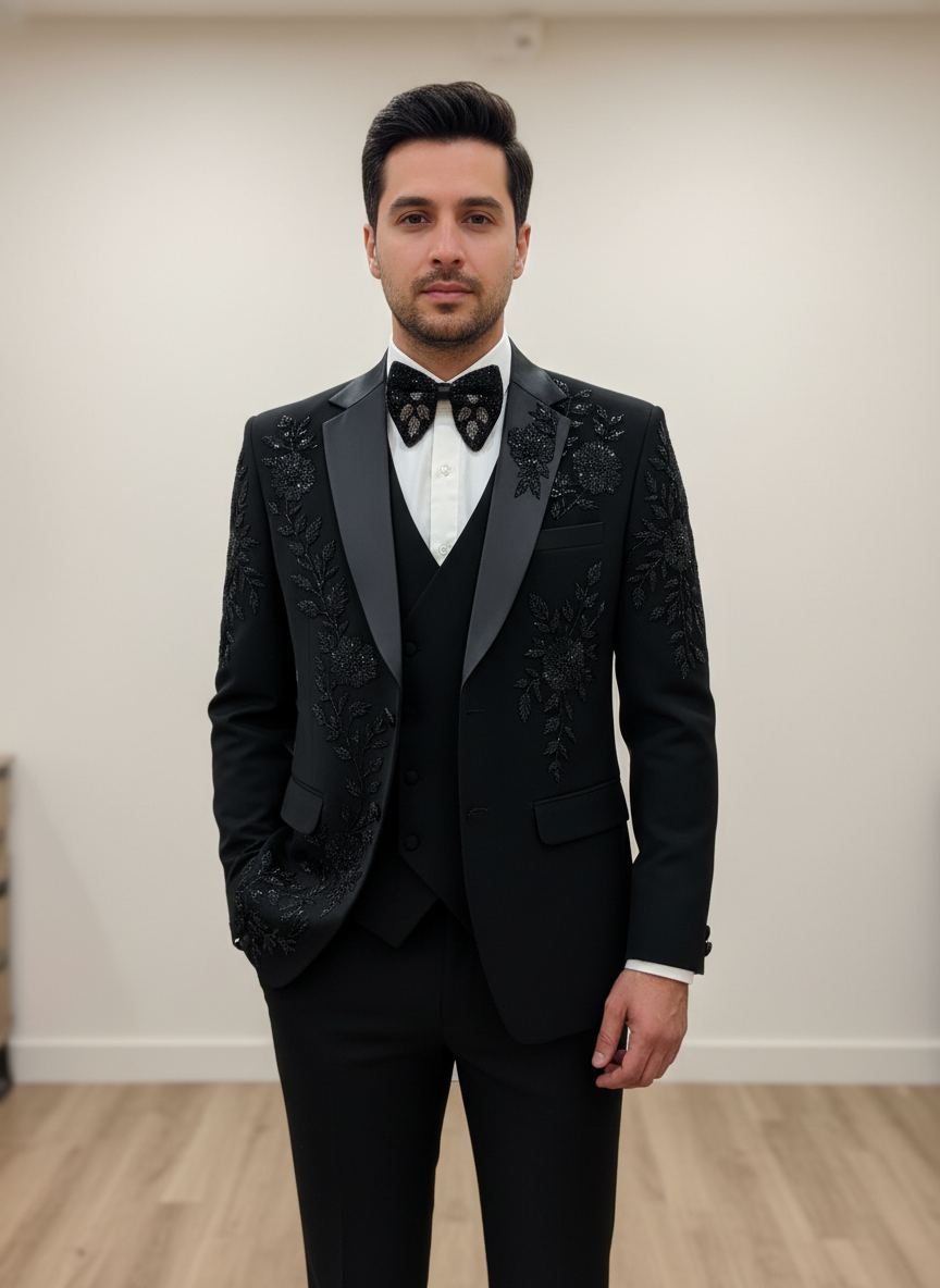 designer Handwork blazer for men | designer 3-piece suit for men | Groom and Groomsmen Outfit