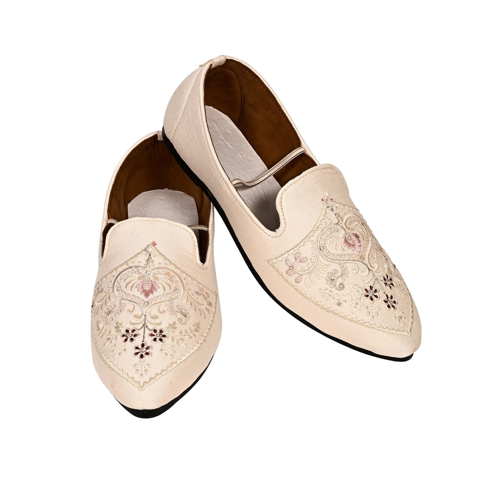 Mens Golden Handwork Ethnic Jutties Loafer  And Mojari For Wedding Party Occasion Fashion Outdoor Indoor Lightweight Shoes