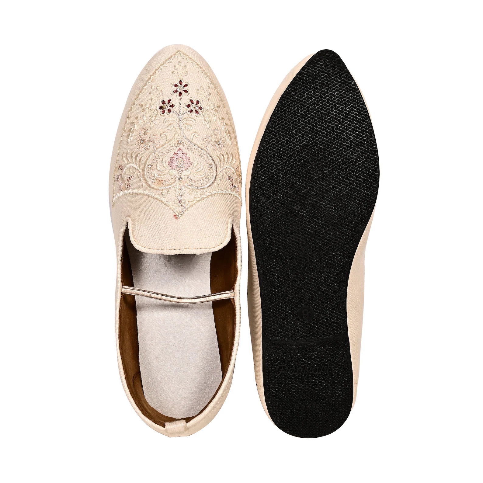 Mens Golden Handwork Ethnic Jutties Loafer  And Mojari For Wedding Party Occasion Fashion Outdoor Indoor Lightweight Shoes