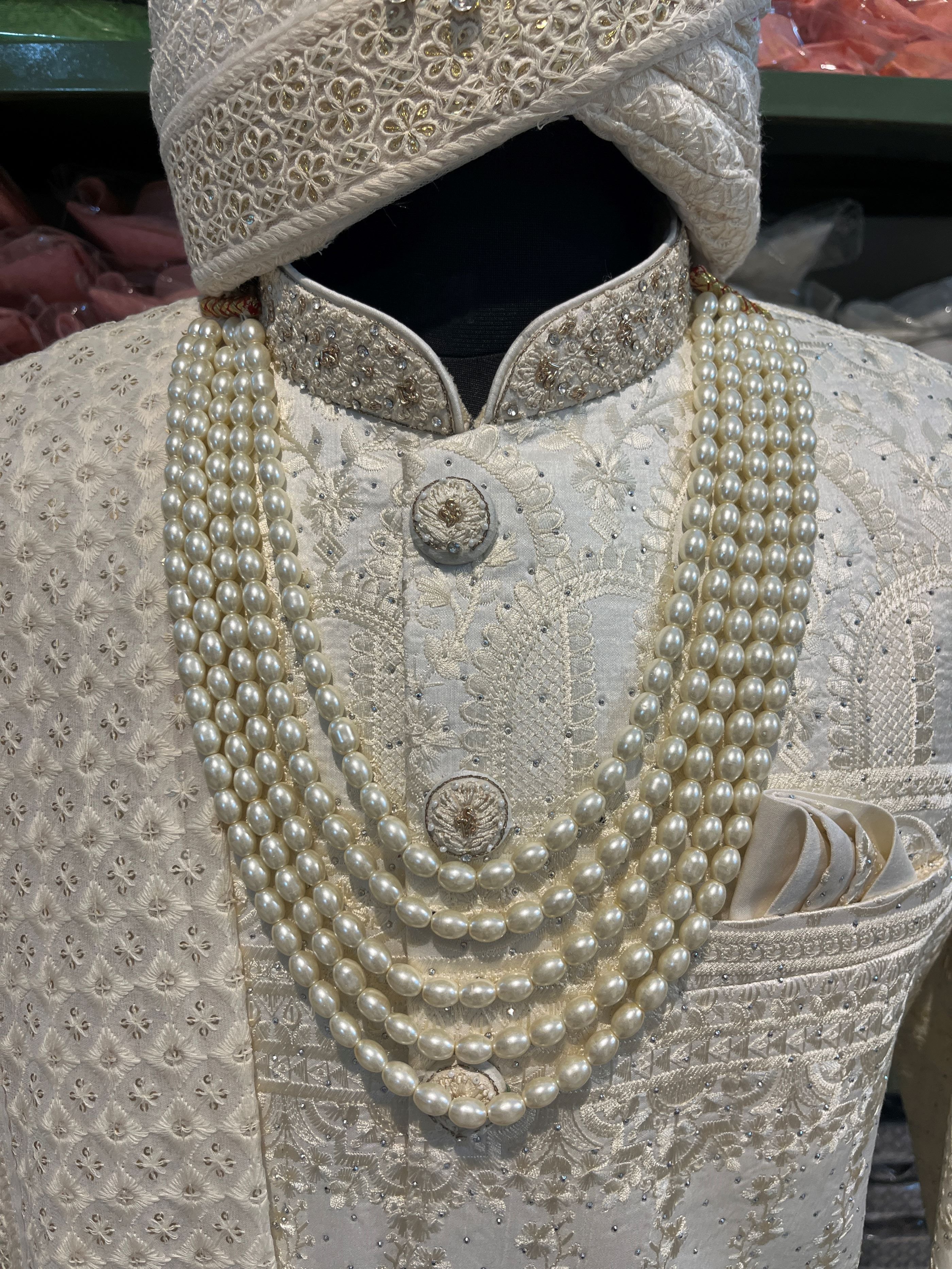 Hand Embroidery Sherwani Full Set For Men | Groom Wedding Outfit