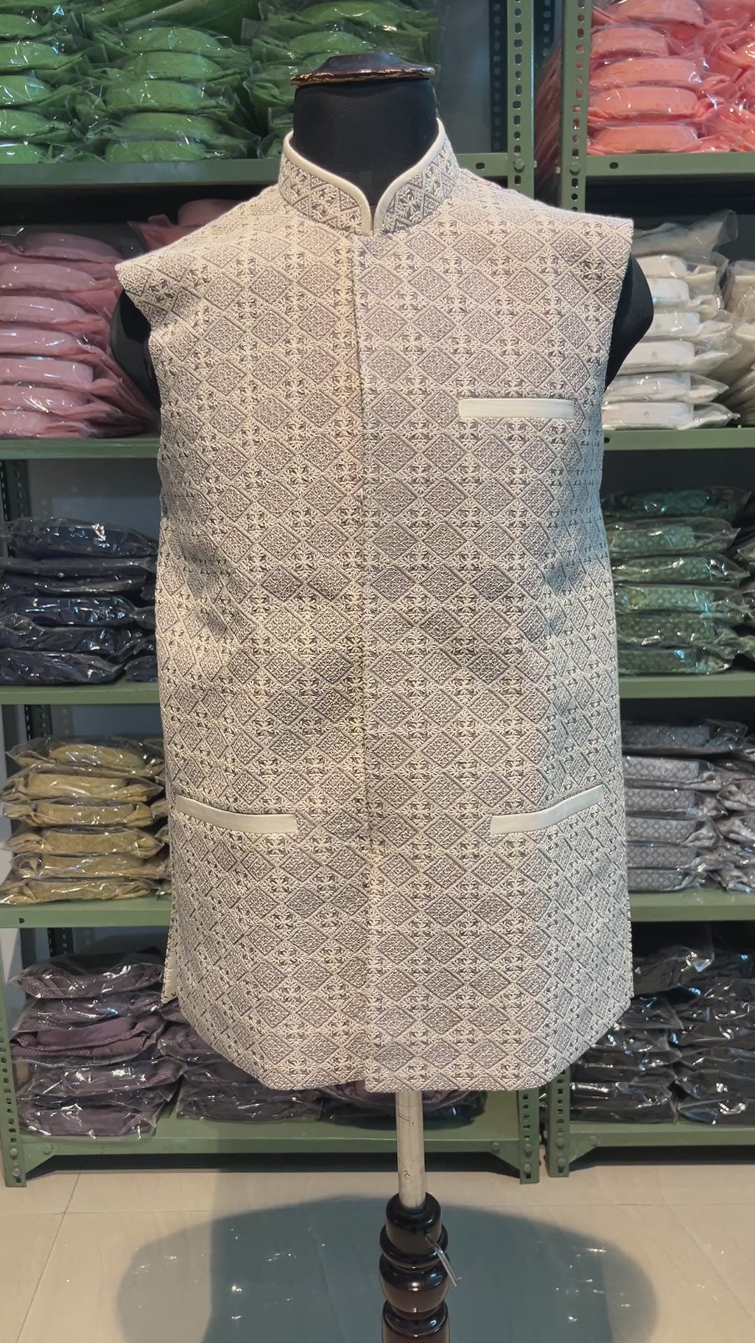 Chikankari Nehru Jacket For Men | Modi Jacket | Indian wedding wear outfits | waistcoat | kurta jacket