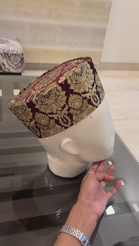 African Kente Kufi Hat, Kofi Hat, Ankara Cap, African Men Hat, Choir, History Month Men Accessory