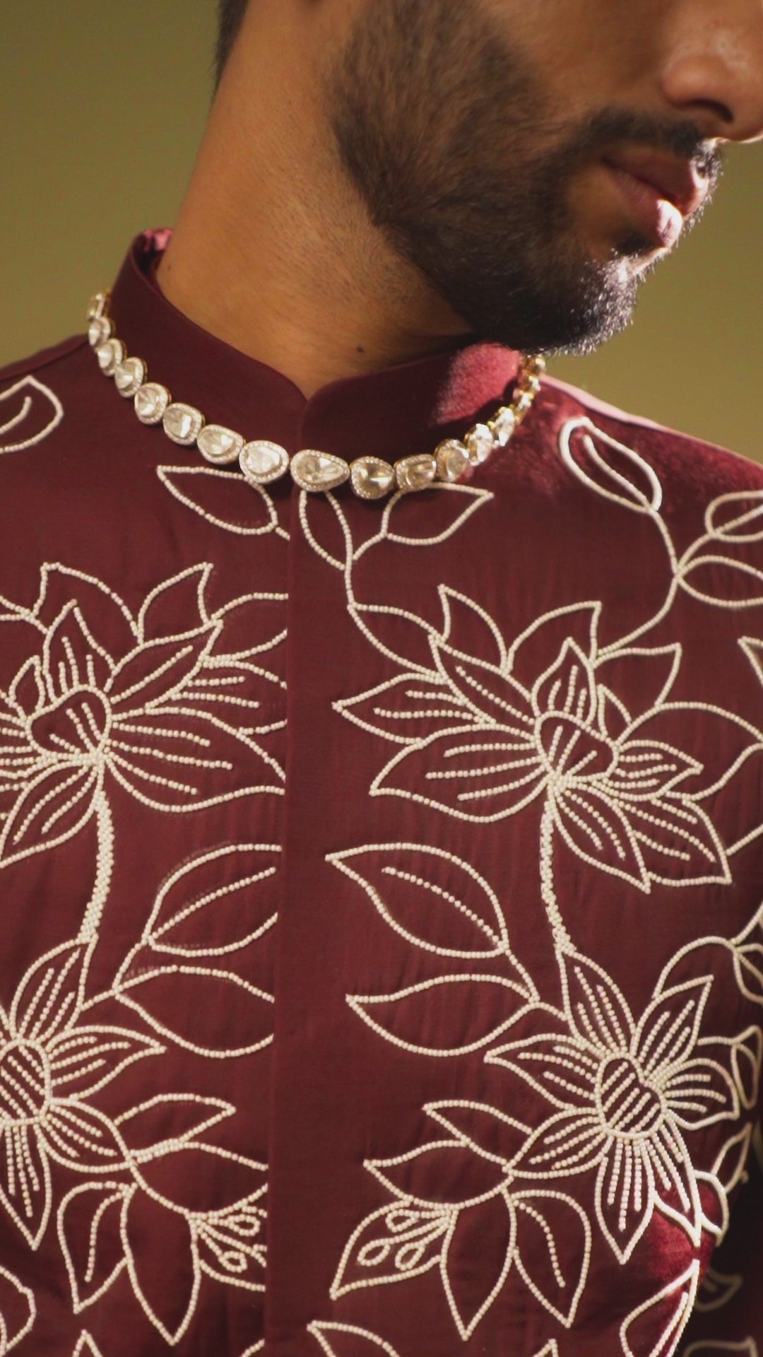 Handwork Nehru Jacket with kurta pyjama set For Men | Modi Jacket 3 piece set | Indian wedding wear outfits | waistcoat | kurta pant with jacket