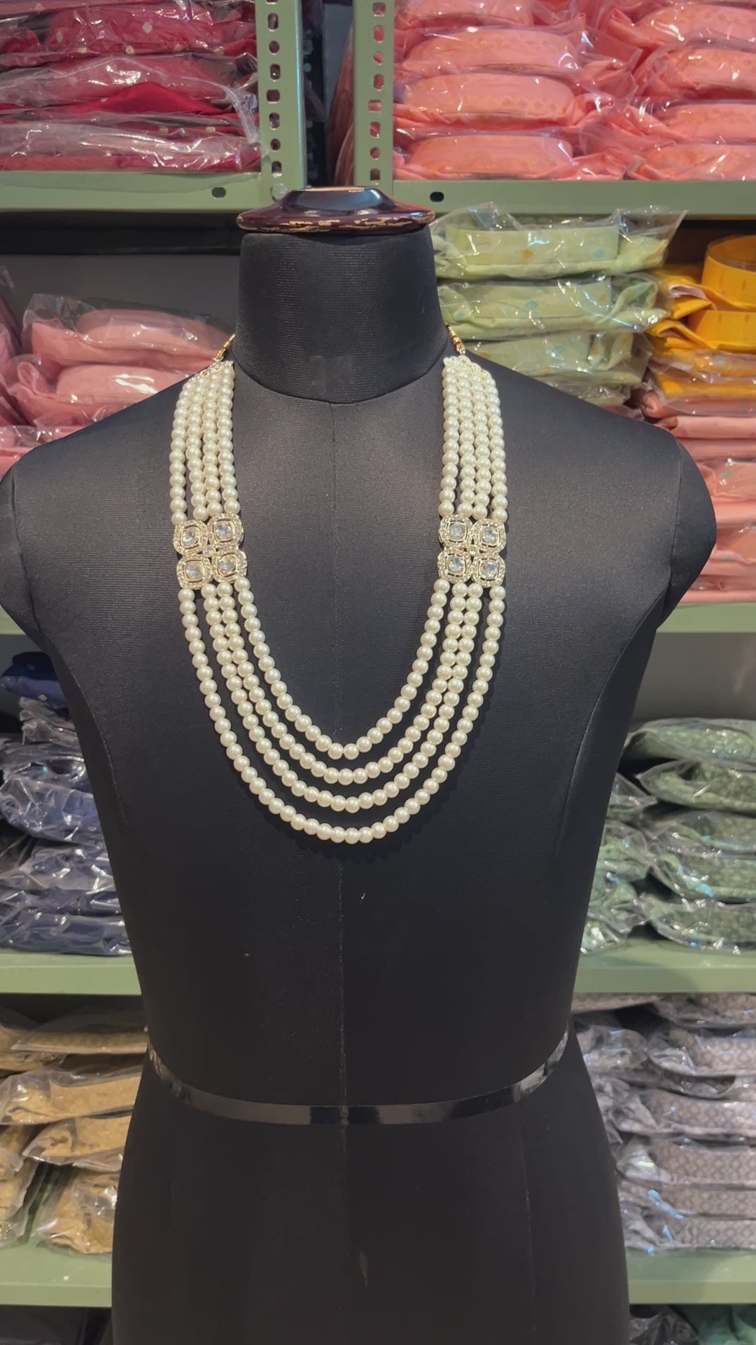 Men's Pearls And Long Mala For Men Wedding Traditional | Groom/ Dulha Necklace For Sherwani