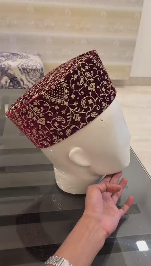 African Kente Kufi Hat, Kofi Hat, Ankara Cap, African Men Hat, Choir, History Month Men Accessory