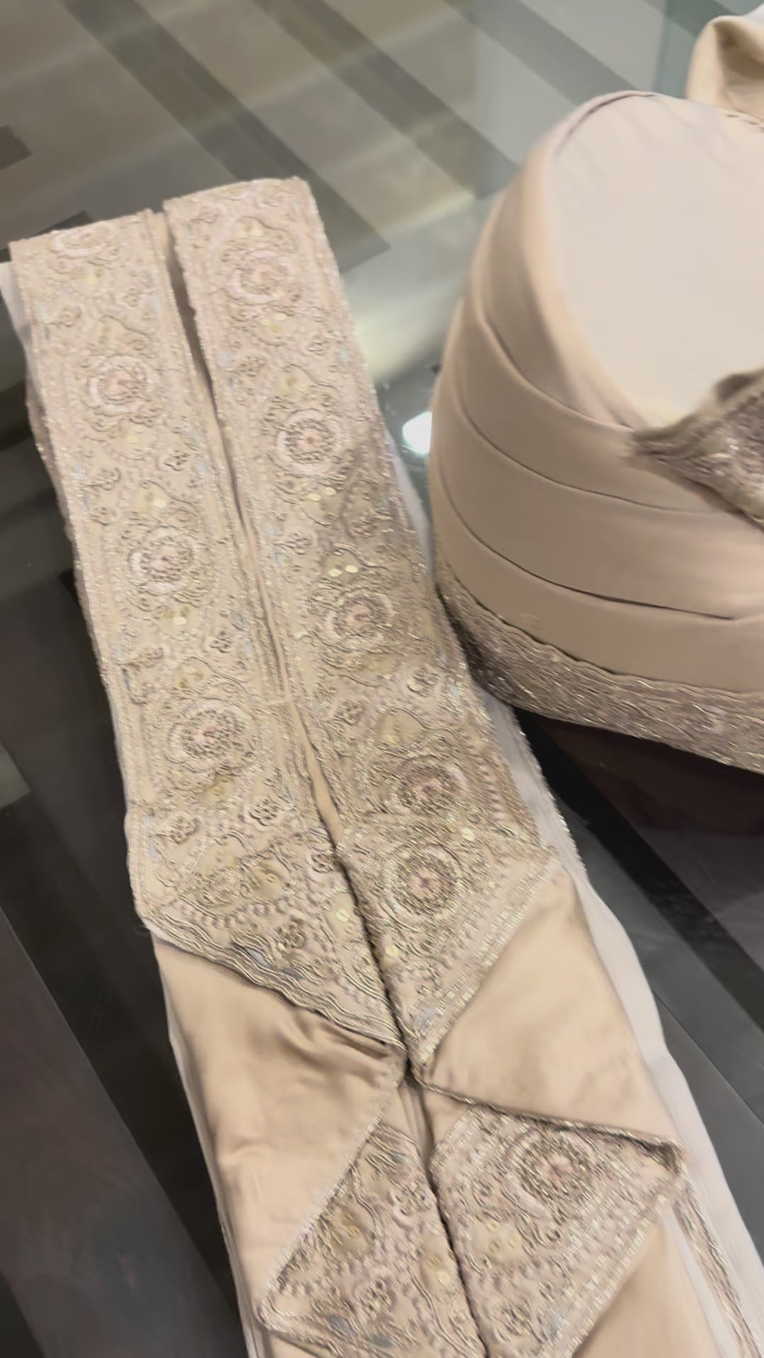 Stitched Handwork Border Safa/turban/pagri/pheta with stole set |  Pheta (Turban Safa) And Dupatta For Men For Wedding/marriage And Traditional Function