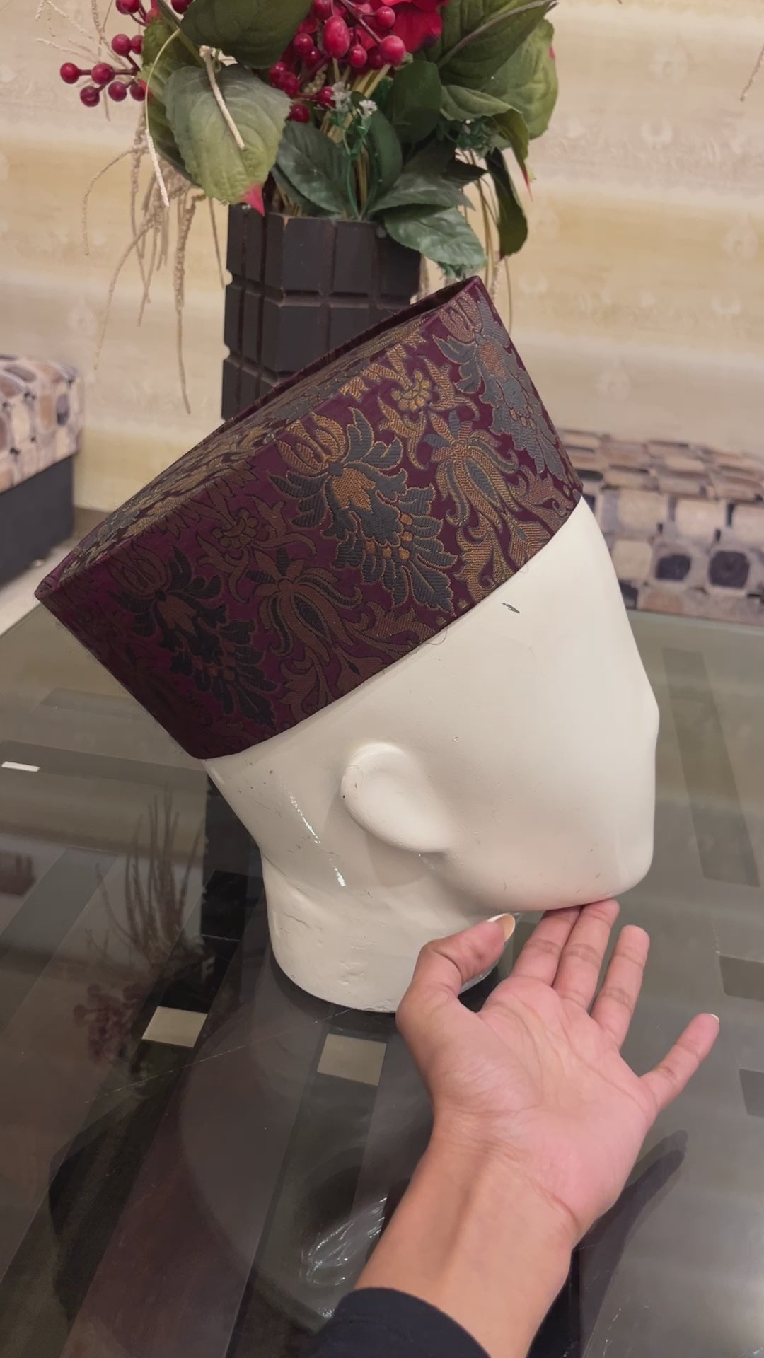 African Kente Kufi Hat, Kofi Hat, Ankara Cap, African Men Hat, Choir, White History Month Men Accessory