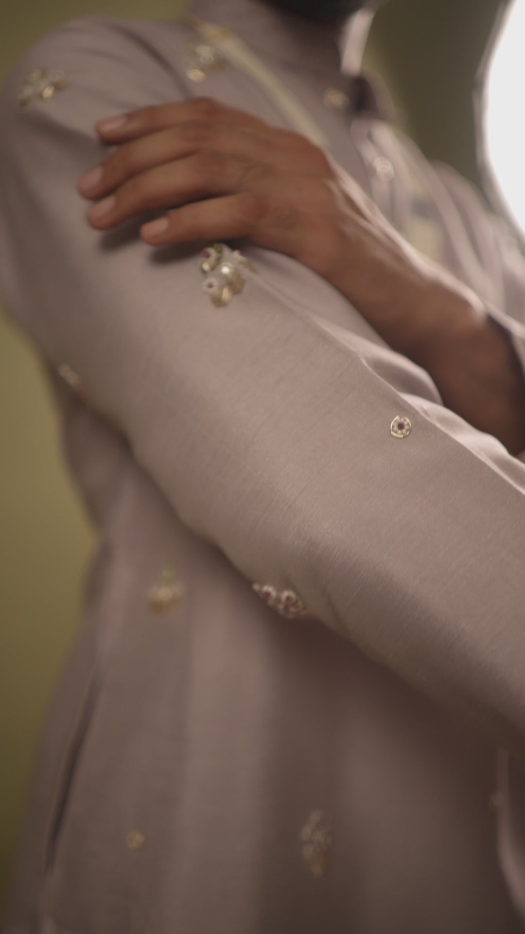 Handwork Thread Mens Kurta & Pants Set | Festive Outfit for men | Groom or Groomsmen outfit