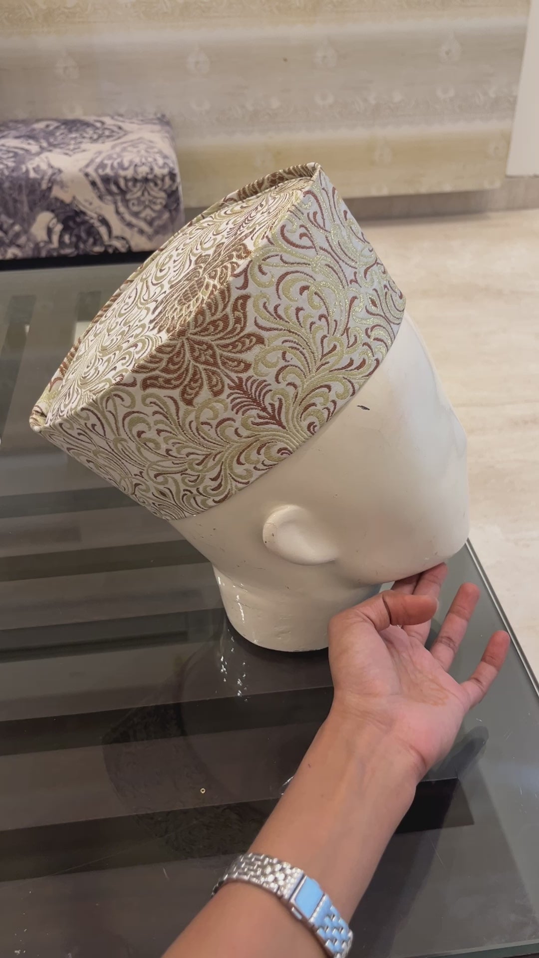 African Kente Kufi Hat, Kofi Hat, Ankara Cap, African Men Hat, Choir, History Month Men Accessory